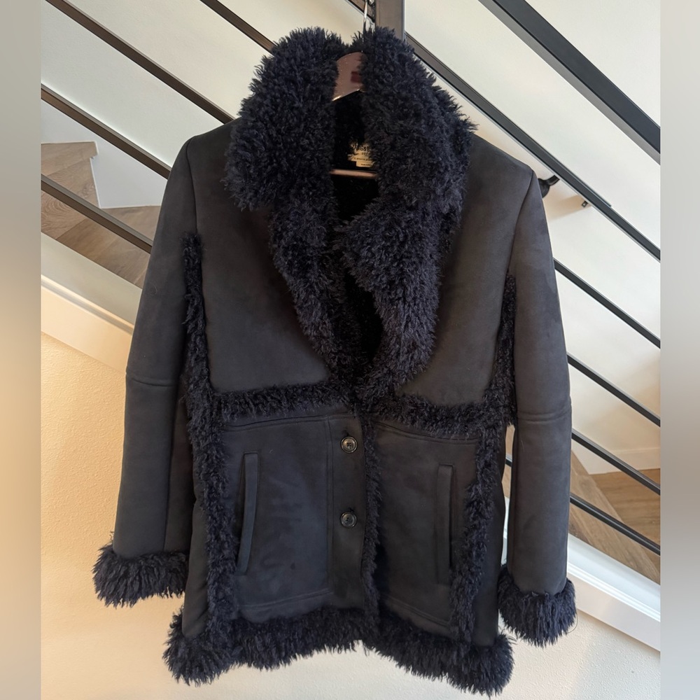 Zadig and Voltaire Festif Faux Shearling Coat
